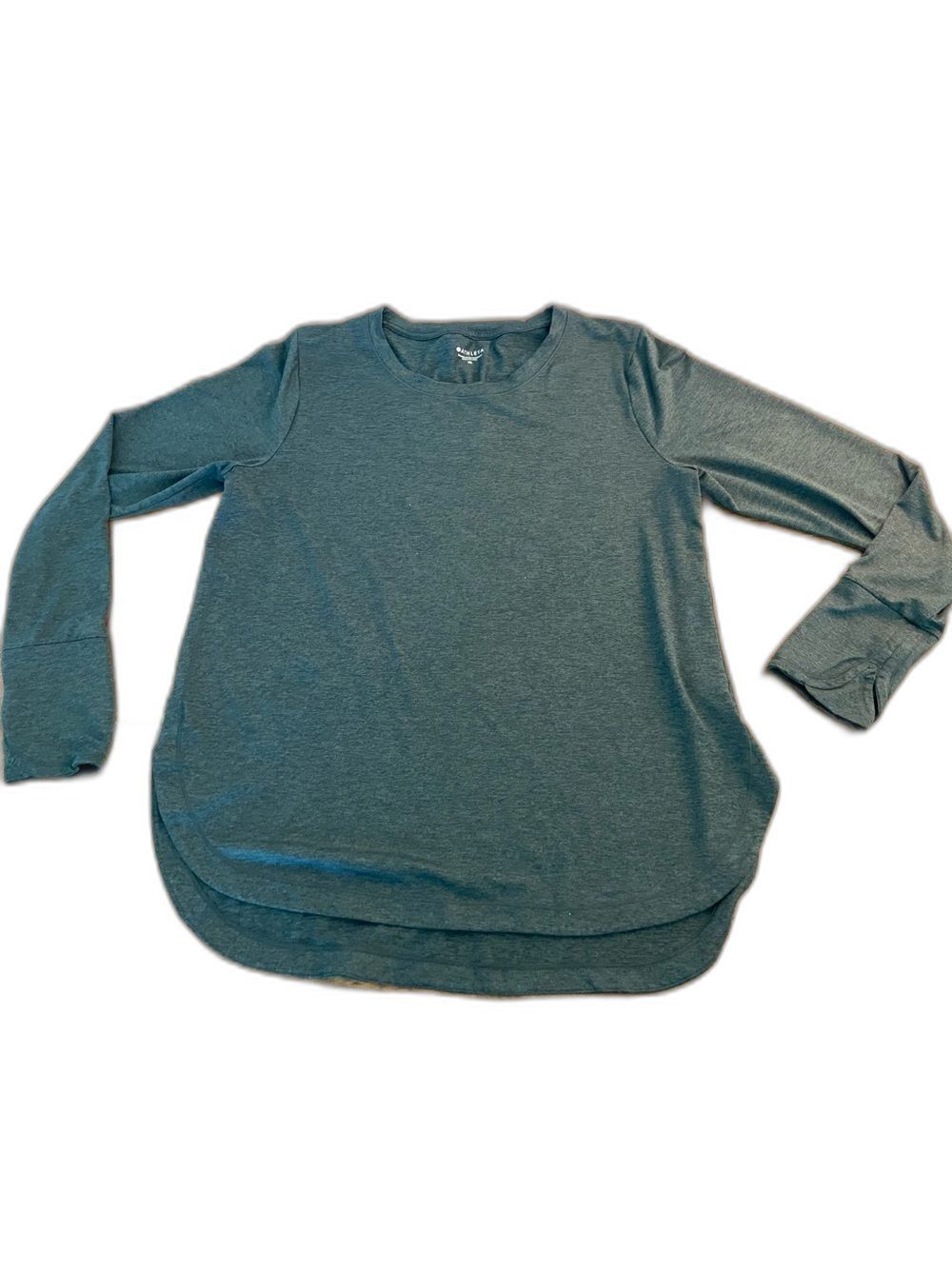 Mens XL Athleta Dark Heather Gray Crewneck Tee Sports Layering Cozy